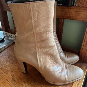 Barney’s co op brown leather boots